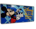 Vtg 80&#39;s Disney World MGM Studios Theme Park Mickey License Plate - £9.88 GBP