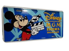 Vtg 80's Disney World MGM Studios Theme Park Mickey License Plate - $12.61