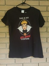 Disney - Cinderella - &quot;This is my Evil Queen Costume&quot; Black T-Shirt Size: Small - £11.81 GBP