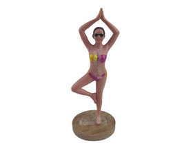 Custom Bobblehead Gorgeous Girl Wearing Bikini Doing Yoga - Sports &amp; Hobbies Yog - £70.74 GBP