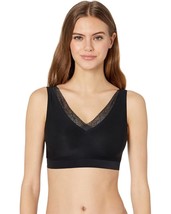 Chantelle Women&#39;s SoftStretch Wire Free Lace Trim Padded Bra Black Size ... - $28.71