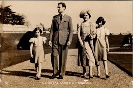 The Royal Family at Windsor Queen Elizabeth II as Child RPPC Postcard Z10 - £7.95 GBP