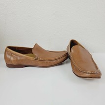 Cole Haan C08133 Golden-Brown Leather moc slip-on Casual Loafers Size 10... - £22.41 GBP