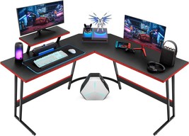 Homall L Shaped Gaming Desk Computer Corner Desk Pc Gaming Desk, Black, ... - $76.97
