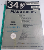 34 more Hit Parade Extras Piano Solos  Advanced piano. good 1963 1st - $9.90