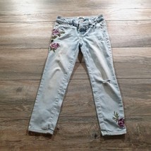 Mudd Girls Jeans Size 7 Light Denim Straight Leg Casual Play School 24" Waist - $14.03