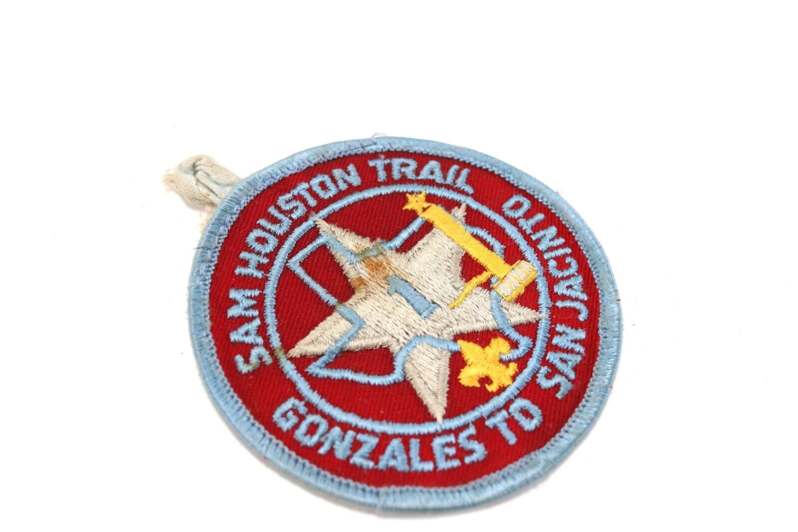 Vtg Sam Houston Trail Gonzales to San Jacinto Boy Scout of America Camp Patch Item image 2