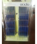 Andis Metal Plated Universal Snap-On Guide Comb Set #12990 Blue 8 pieces... - $44.71 CAD