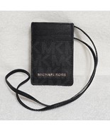 Michael Kors Black Leather Lanyard ID Card Holder with Strap NWOT - $44.49 CAD