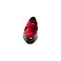 Stacy Adams Spratley Moc Toe Saddle Slip On Dress Shoes Burgundy 25686-601 image 6