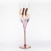 Birthday Blush Champagne Glass - 40th Birthday - £29.81 GBP