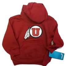 NCAA Toddler Utah Utes Long Sleeve Pullover Sweatshirt Hoodie Red Size 2T  - £12.48 GBP