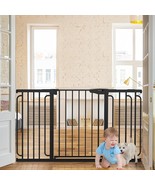 Cumbor 29.7-57&quot; Extra Wide Baby Gate for Stairs Tall Pet Puppy Fence Gat... - £63.35 GBP
