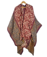 Do Everything in Love Shawl Kimono Wrap Woven Blanket Boho Concert Art t... - $49.39