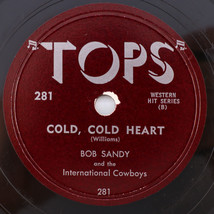 Mimi Martel, Bob Sandy - Beautiful Brown Eyes / Cold Heart 78rpm Record TOPS 281 - $12.48