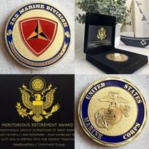 Military CORPS - 3rd DIVISION Challenge Coin With Retirement Award - $28.70