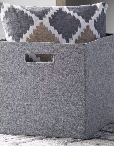 Better Homes &amp; Garden™ ~ GRAY ~ 12.75&quot; ~ Fabric Storage Cube/Bin - $26.18