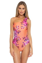 $138 Becca By Rebecca Virtue Full Bloom Arabella Asymmetrical One-Piece Large - £37.79 GBP