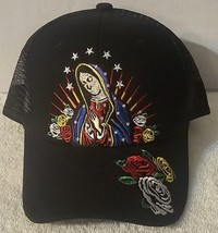 Guadalupe Virgin Mary Flower Rose Religion Snapback Mesh Back Baseball Cap Hat 5 - £11.27 GBP