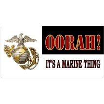 Oorah! It&#39;s A Marine Corps Thing Usmc Logo License Plate Made In Usa - £23.72 GBP