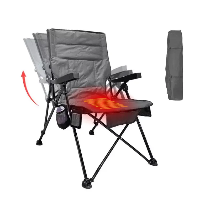 Fancy outdoor chairs heated use heat wire blanket heat fold folding camping cot chair thumb200