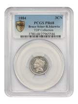 1884 3CN PCGS PR68 ex: Bruce Scher-R.Iskowitz/TDP Collection - $6,060.08