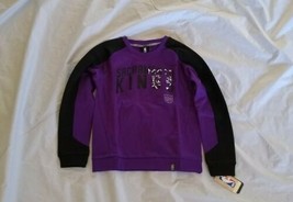 NBA Prime Youth Sacramento Kings Long Sleeve Purple/Black Sweatshirt M(10/12) - £17.78 GBP