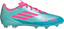 Adidas Unsiex F50 League FG/MG Messi Soccer Cleats Aqua Blue Pink Men 8 ... - $59.49