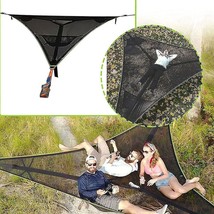 Aerial Camping Hammock 3 Point Design Multi Person Portable Hammock - £43.16 GBP