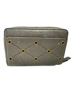 Fossil Brown Leather Zip Around Clutch Wallet Issue No.1954 8in Gray - $8.26