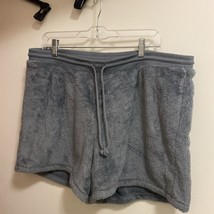 Old Navy Women’s Lounge Shorts XL Waist 38” Soft Fuzzy  Gray Plush - £4.55 GBP
