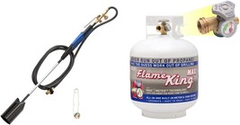 Flame King Propane Torch Kit Heavy Duty Weed Burner, 500,000 Btu, 20 Lb ... - $141.99