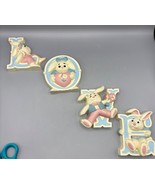 Vtg 80s Homco Bunny Wall Letters &quot;LOVE&quot; Pastel Decor Nursery  Pastel - $324.25 MXN