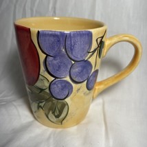 Home Trends Coffee Mug Fruit Grapes Pear Apple Coffee Cup Mug Hot Choc. Tea Cup - £3.94 GBP