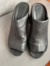 MM6 by Margiela Black Open Toe Slides SZ 37.5/US 7.5 - $98.01