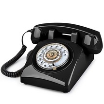 Retro Rotary Dial Phone 1960S Vintage Landline Telephone Old Fashioned Corded Ph - £63.12 GBP