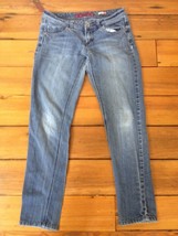 Bongo Fearless Ultra Skinny Distressed Straigh Leg Womens Jeans 11 33&quot; W... - $24.99