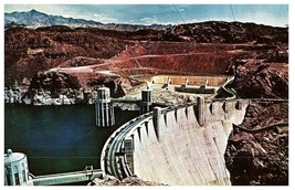 Hoover Dam Broad Crest NV Aerial View Air View Postcard unused C626 - £3.47 GBP