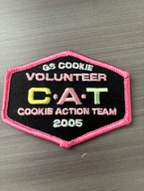 Volunteer C.A.T. Cookie Action Team 2005 Girl Scout Cookie Embroidered Patch - £2.77 GBP