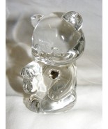 Vintage Fenton Clear Glass Panda Bear with Heart - €25,52 EUR