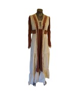 Gunne Sax Vintage Cottage Core Juliett Boho Lace/Velvet Layered Maxi Dre... - $5,333.72 MXN