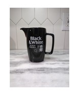 Wade England Porcelain Pub Jug, Vintage Black &amp; White Scotch Whisky Adve... - $27.15 CAD