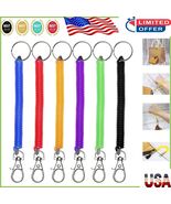 Compact Retractable Keychain Set - 39 Inch Elastic Spring for Safeguardi... - $262.96 MXN