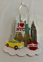 New York Christmas Ornament Skyline -Statue of Liberty - Empire State Bldg - £10.17 GBP