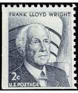 1968 2c Frank Lloyd Wright, Booklet Single Scott 1280a Mint F/VF NH - $0.99