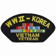Wwii Korea Vietnam Veteran War Military Ribbon Patch - £23.08 GBP