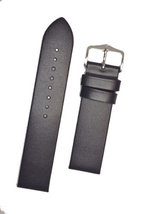 HIRSCH Wild Calf M, Untextured Leather Watch Strap in Blue, 20 mm, Steel Buckle - £23.59 GBP