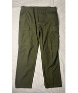 Vintage US Army Olive Drab Cargo Pants Men’s 36x30 Green Straight Leg Pl... - $55.74 CAD