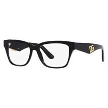 DOLCE&amp;GABBANA DG3370 501 Black 54mm Eyeglasses New Authentic - £136.66 GBP