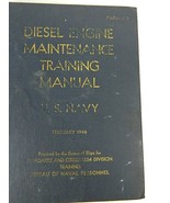 Hardcover BOOK 1946 DIESEL ENGINE U.S. NAVY MAINTENANCE TRAINING MANUAL - £39.30 GBP